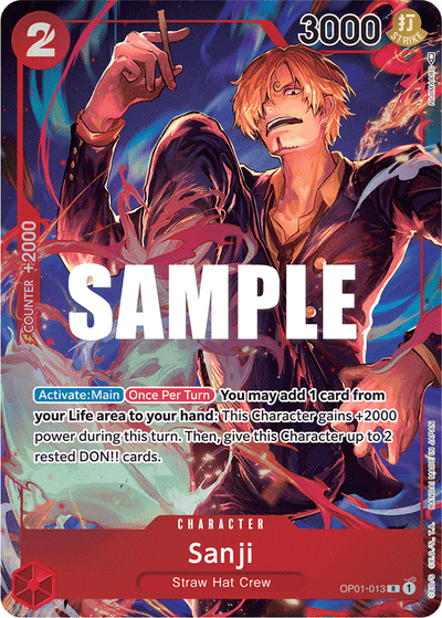 Sanji OP01-013 (Parallel 1) Romance Dawn One Piece Karte