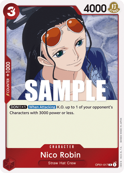 Nico Robin OP01-017 Romance Dawn One Piece Karte