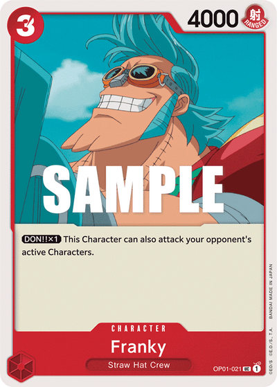 Franky OP01-021 Romance Dawn One Piece Karte