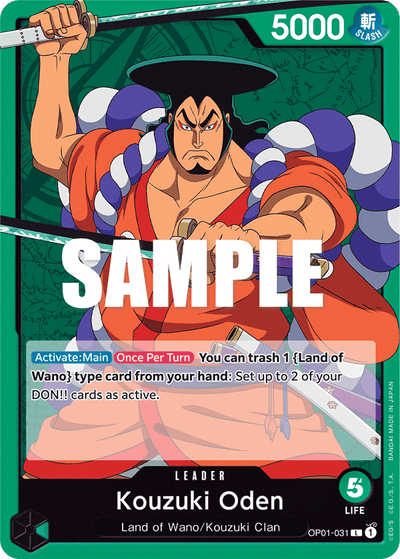 Kouzuki Oden OP01-031 Romance Dawn One Piece Karte