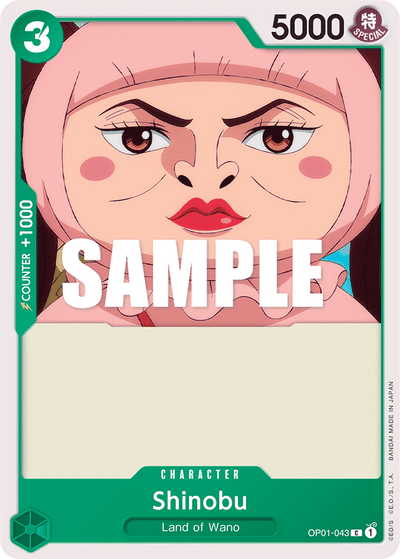 Shinobu OP01-043 Romance Dawn One Piece Karte