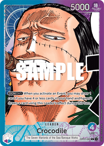 Crocodile OP01-062 (Parallel 1) Romance Dawn One Piece Karte