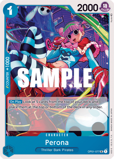Perona OP01-077 Romance Dawn One Piece Karte