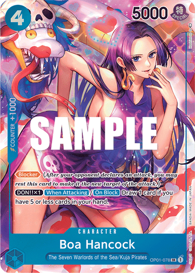 Boa Hancock OP01-078 (Parallel 1) Romance Dawn One Piece Karte