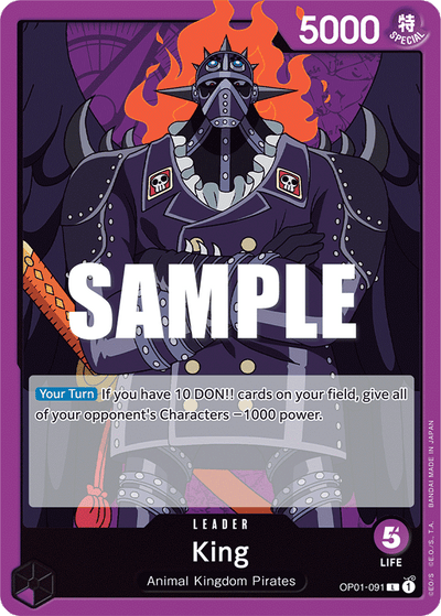 King OP01-091 Romance Dawn One Piece Karte