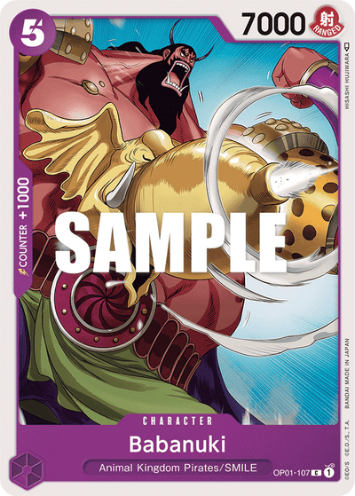 Babanuki OP01-107 Romance Dawn One Piece Karte