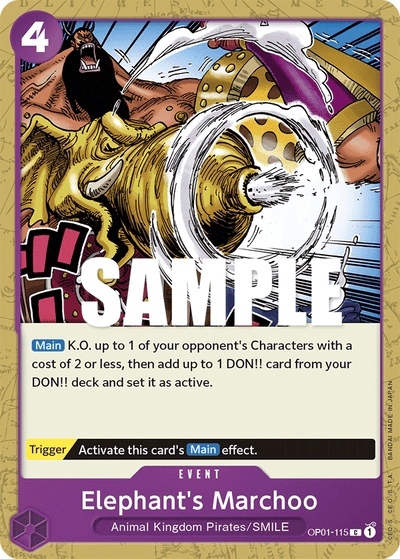 Elephant's Marchoo OP01-115 Romance Dawn One Piece Karte