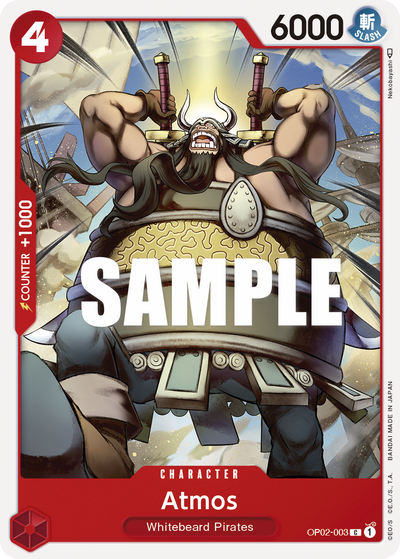 Atmos OP02-003 Paramount War One Piece Karte