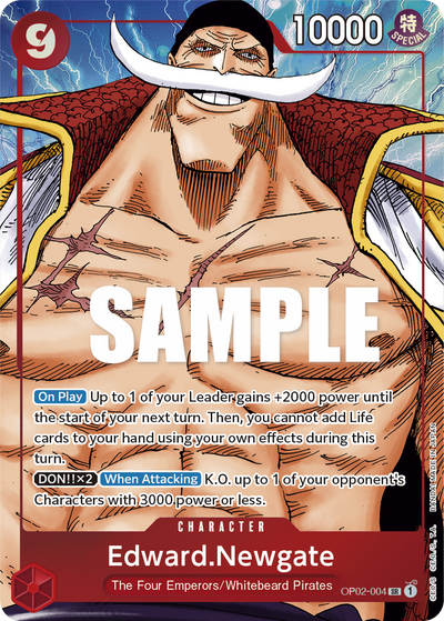 Edward.Newgate OP02-004 (Parallel 1) Paramount War One Piece Karte
