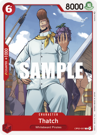 Thatch OP02-007 Paramount War One Piece Karte