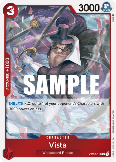 Vista OP02-011 Paramount War One Piece Karte