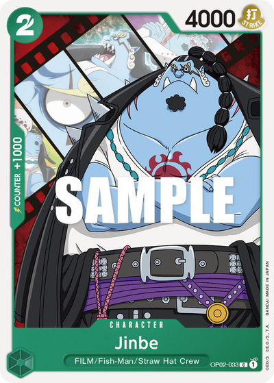 Jinbe OP02-033 Paramount War One Piece Karte