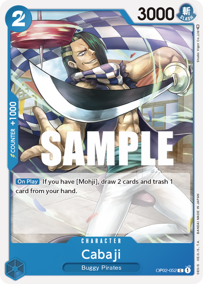 Cabaji OP02-052 Paramount War One Piece Karte