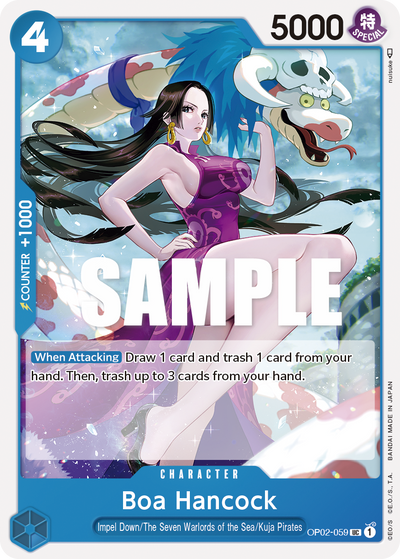 Boa Hancock OP02-059 Paramount War One Piece Karte
