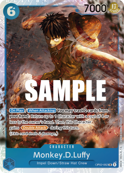 Monkey.D.Luffy OP02-062 Paramount War One Piece Karte