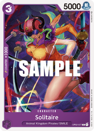 Solitaire OP02-077 Paramount War One Piece Karte