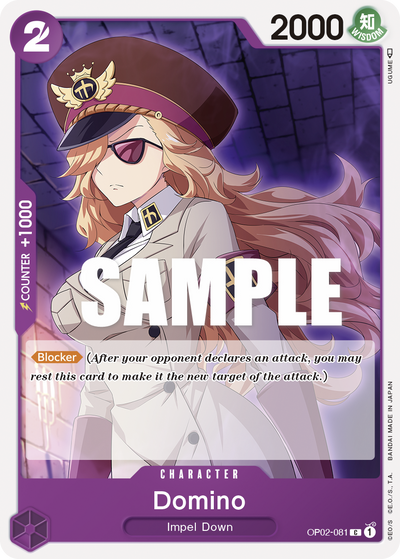 Domino OP02-081 Paramount War One Piece Karte