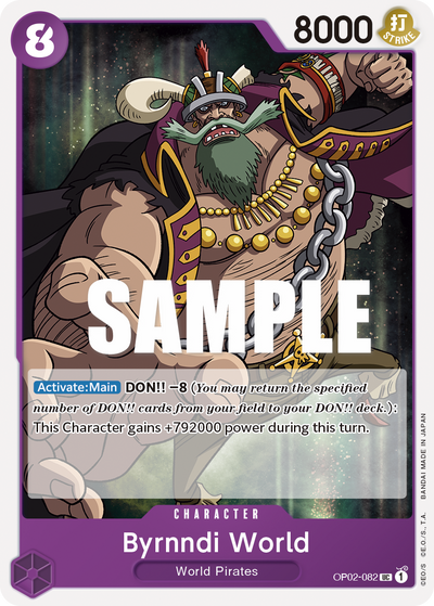 Byrnndi World OP02-082 Paramount War One Piece Karte