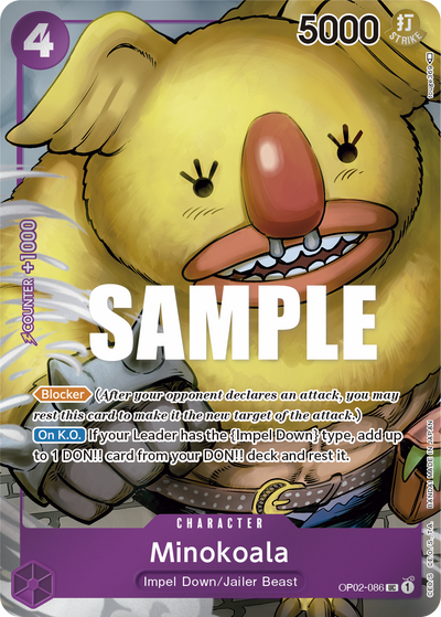 Minokoala OP02-086 (Parallel 1) Paramount War One Piece Karte