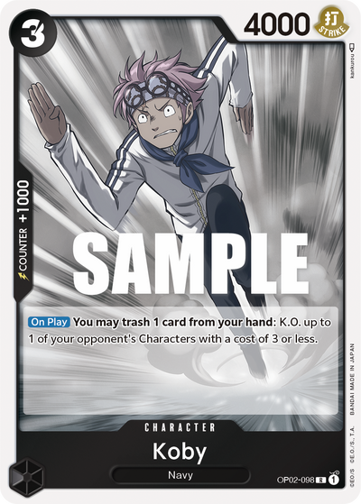 Koby OP02-098 Paramount War One Piece Karte