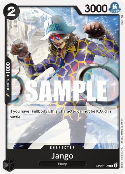 Jango OP02-100 Paramount War One Piece Karte