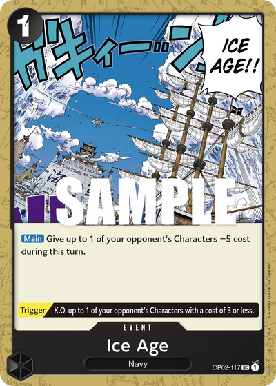 Ice Age OP02-117 Paramount War One Piece Karte