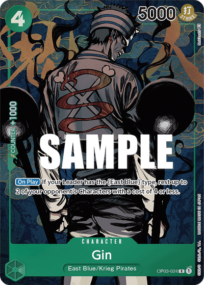 Gin OP03-024 (Parallel 1) Pillars of Strength One Piece Karte