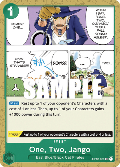 One, Two, Jango OP03-039 Pillars of Strength One Piece Karte