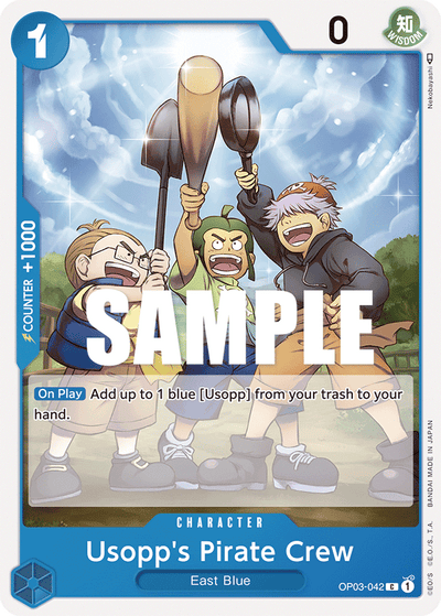 Usopp's Pirate Crew OP03-042 Pillars of Strength One Piece Karte