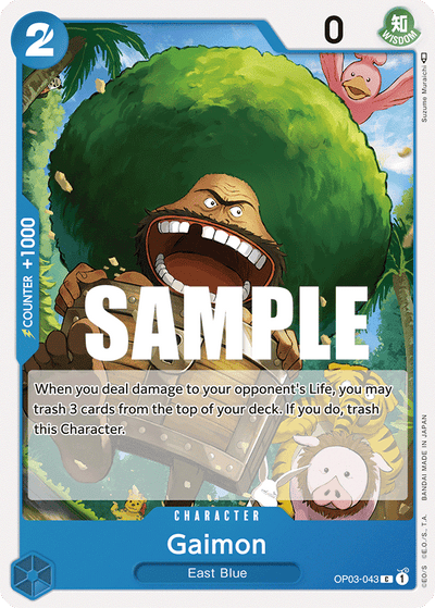 Gaimon OP03-043 Pillars of Strength One Piece Karte