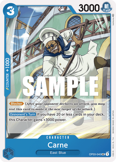 Carne OP03-045 Pillars of Strength One Piece Karte
