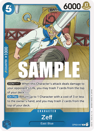 Zeff OP03-047 Pillars of Strength One Piece Karte