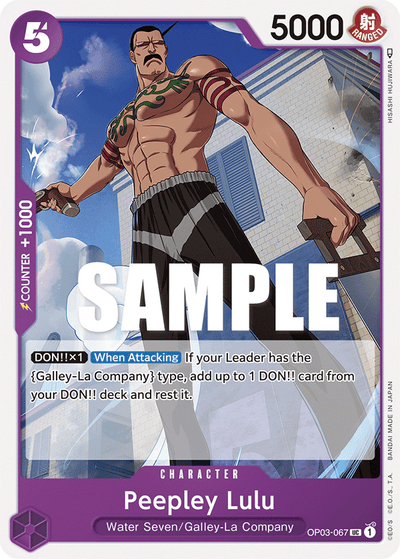 Peepley Lulu OP03-067 Pillars of Strength One Piece Karte