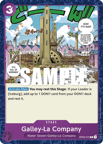 Galley-La Company OP03-075 Pillars of Strength One Piece Karte