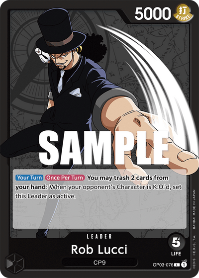 Rob Lucci OP03-076 Pillars of Strength One Piece Karte