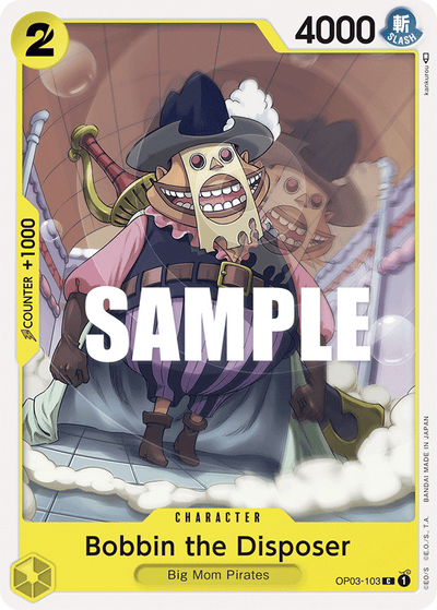 Bobbin the Disposer OP03-103 Pillars of Strength One Piece Karte