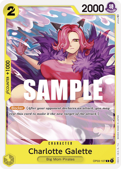 Charlotte Galette OP03-107 Pillars of Strength One Piece Karte