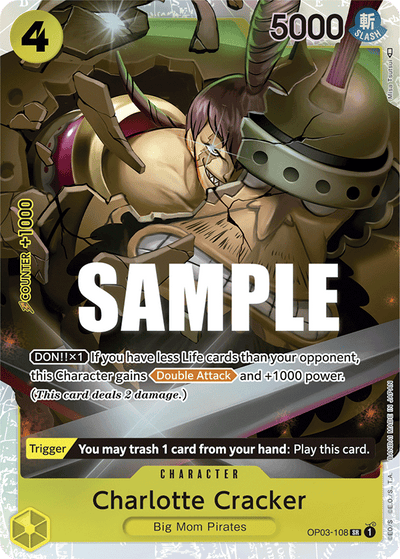 Charlotte Cracker OP03-108 Pillars of Strength One Piece Karte
