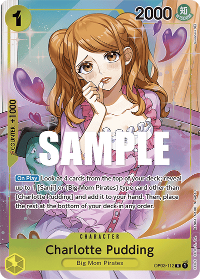 Charlotte Pudding OP03-112 (Parallel 1) Pillars of Strength One Piece Karte