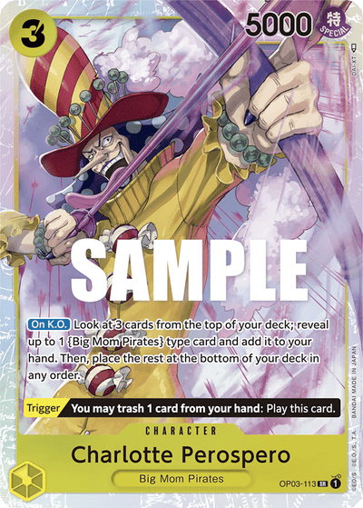 Charlotte Perospero OP03-113 Pillars of Strength One Piece Karte