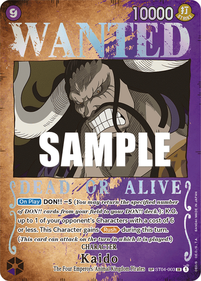 Kaido ST04-003 (Parallel 1) Pillars of Strength One Piece Karte
