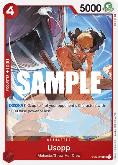 Usopp OP04-003 Kingdoms of Intrigue One Piece Karte