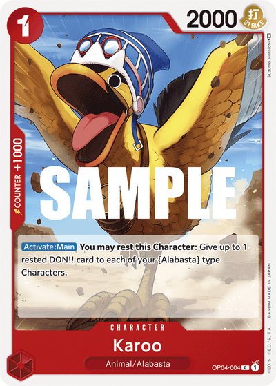 Karoo OP04-004 Kingdoms of Intrigue One Piece Karte