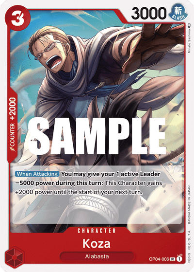 Koza OP04-006 Kingdoms of Intrigue One Piece Karte