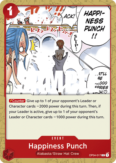 Happiness Punch OP04-017 Kingdoms of Intrigue One Piece Karte