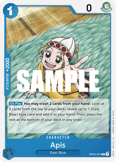Apis OP04-041 Kingdoms of Intrigue One Piece Karte