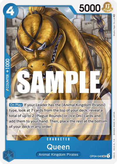 Queen OP04-046 Kingdoms of Intrigue One Piece Karte