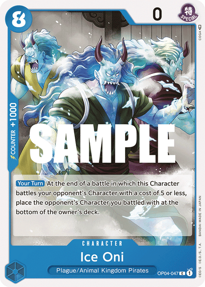 Ice Oni OP04-047 Kingdoms of Intrigue One Piece Karte