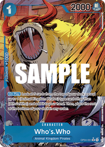 Who's.Who OP04-051 (Parallel 1) Kingdoms of Intrigue One Piece Karte