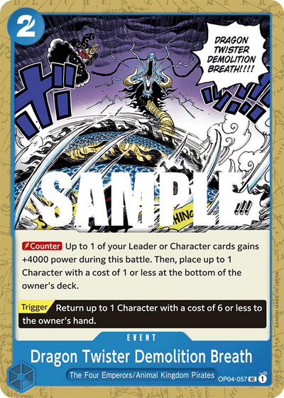 Dragon Twister Demolition Breath OP04-057 Kingdoms of Intrigue One Piece Karte